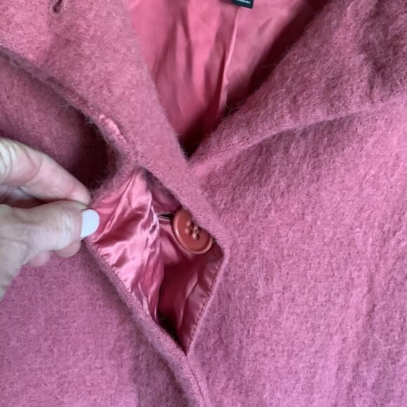 Talbots pink mohair wool blend peacoat - Picture 6 of 11